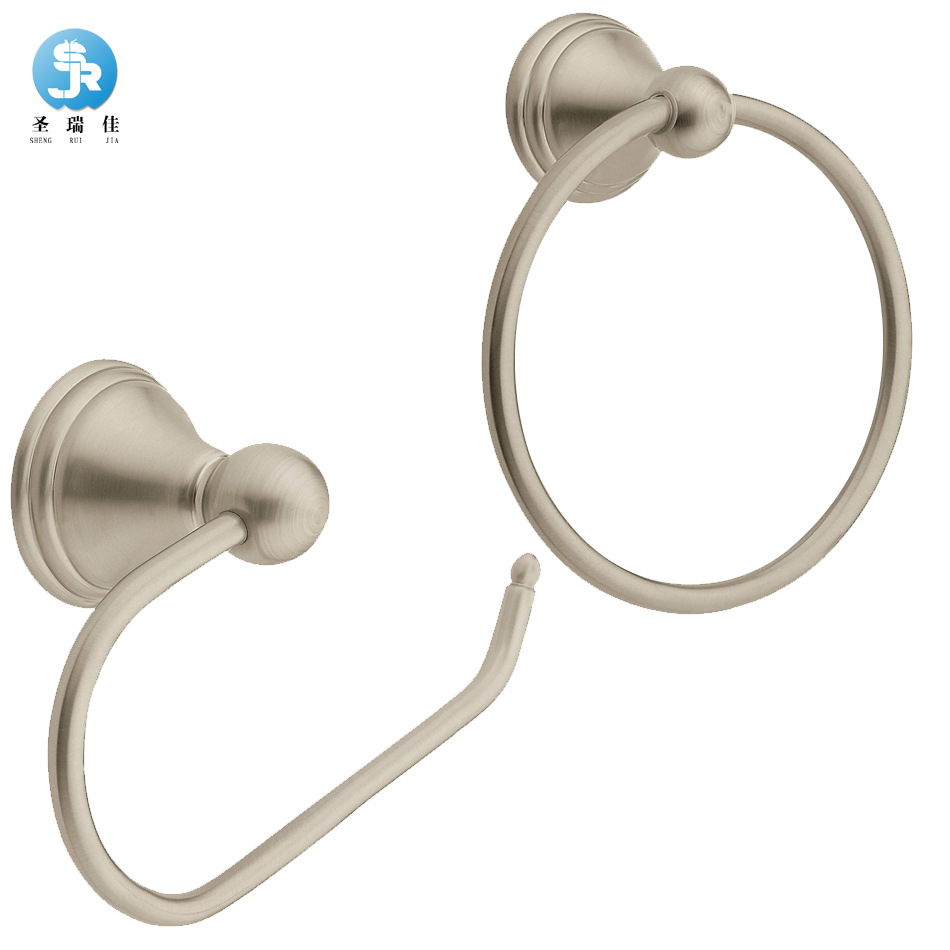 .圣瑞佳 老客浴室不锈钢毛巾环卫浴五金挂件纸巾架