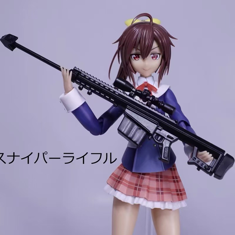 日本YAMADA微型狙击枪儿童手枪冲锋步枪武器手办模型场景玩具