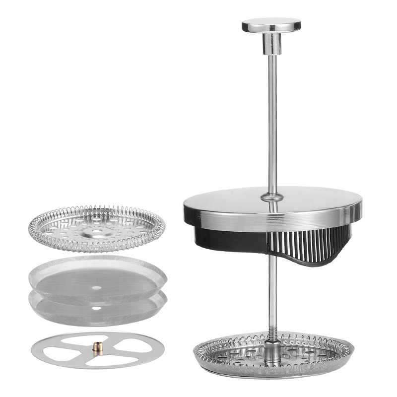 .04不锈钢冲茶器过滤压杆法压壶虑压壶 咖啡壶压榨壶压板底板配件