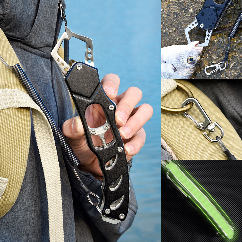 .现货路亚钳新款带夜光加厚控鱼器鱼嘴夹控制器控鱼钳垂钓用品