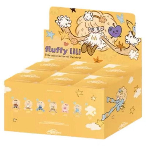 正版奇梦岛Fluffy Lili 抱住世界的一角系列毛绒盲盒潮玩挂件礼物