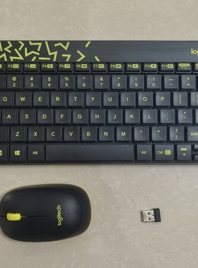 罗技键盘鼠标套装 键鼠套装MK240 K240无线键盘 M212无线鼠标
