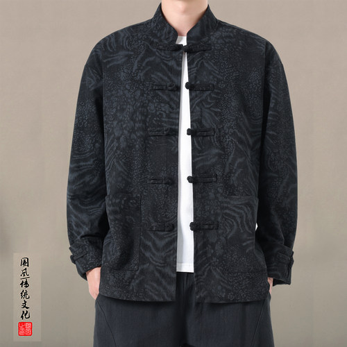 男士春季外套新款中式复古夹克