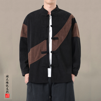 春季新中式夹克男款中国风唐装