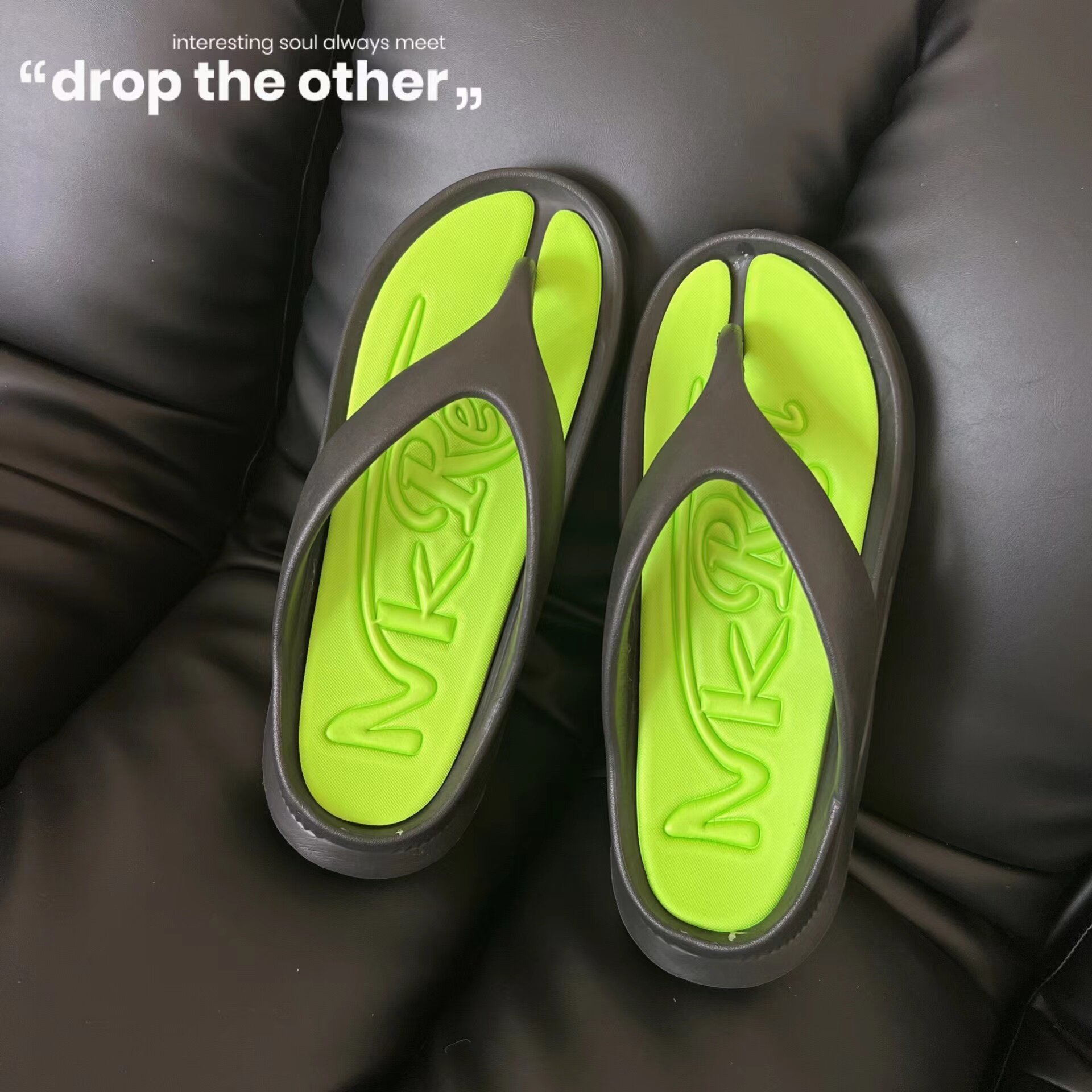 droptheother夏季人字拖夹脚拖鞋
