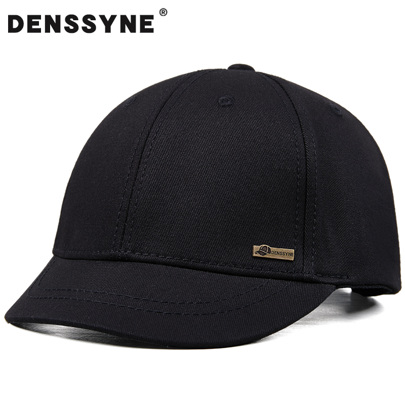 短檐帽子男秋季黑色短沿棒球帽