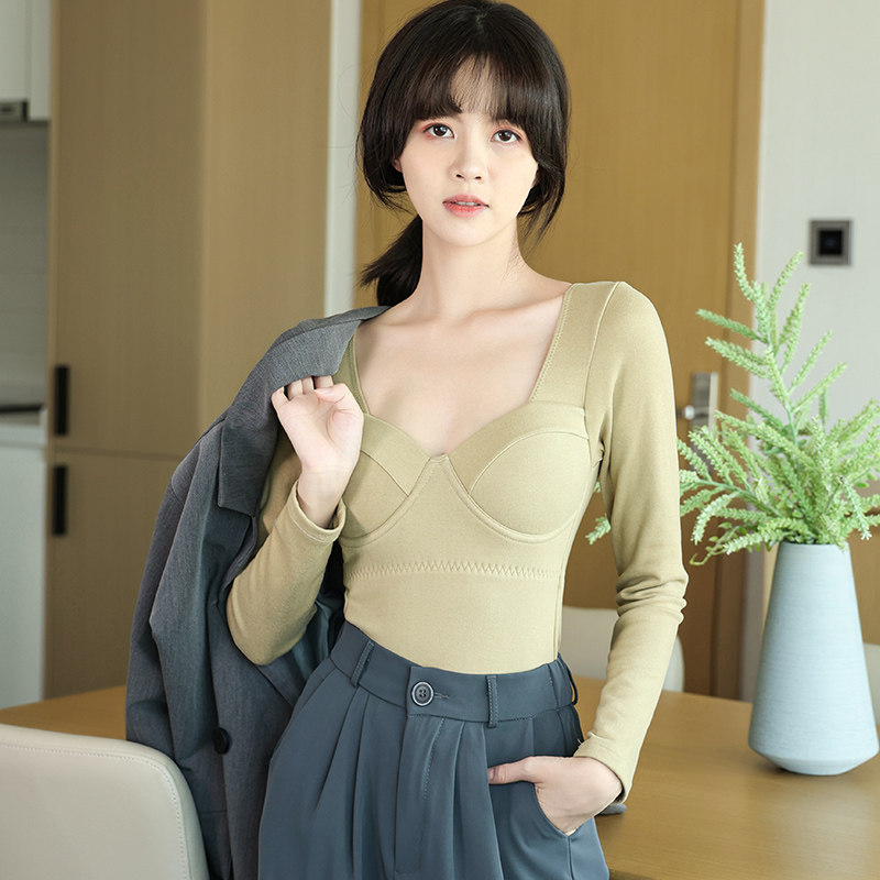 无痕保暖内衣女士贴身肌底上衣冬季发热带胸垫低领秋衣紧身打底衫,女士内衣/男士内衣/家居服,保暖上装,淘宝优惠券,粉丝福利购,淘宝优惠卷