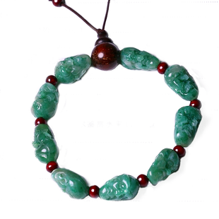 涵韵珠宝南阳独山玉手链罗汉头手串男女同款节日礼品礼物一物一证