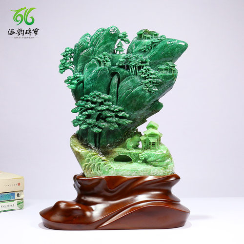 涵韵珠宝独山玉摆件玉雕厂直供