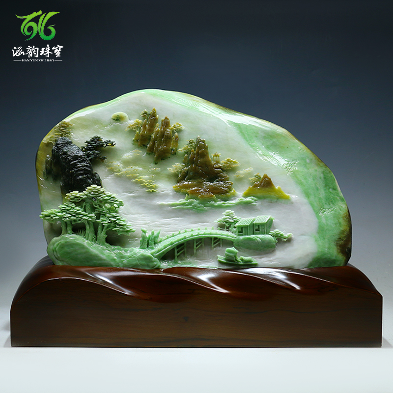 涵韵珠宝独山玉摆件玉雕厂直供