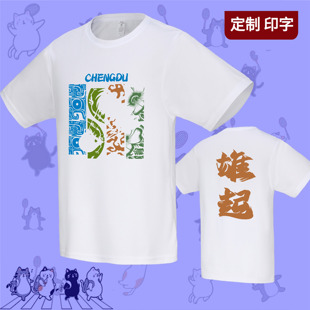 2024成都汤尤杯羽毛球服短袖T恤男女文化衫球衣速干定制印字雄起