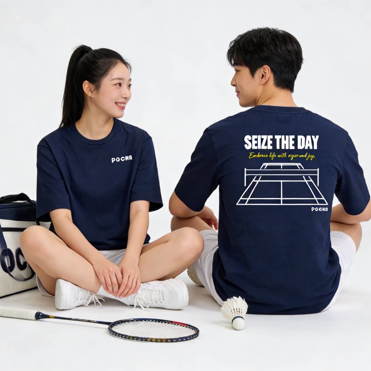 2026韩版羽毛球服短袖T恤男女文化衫球衣宽松大码棉感速干运动服W