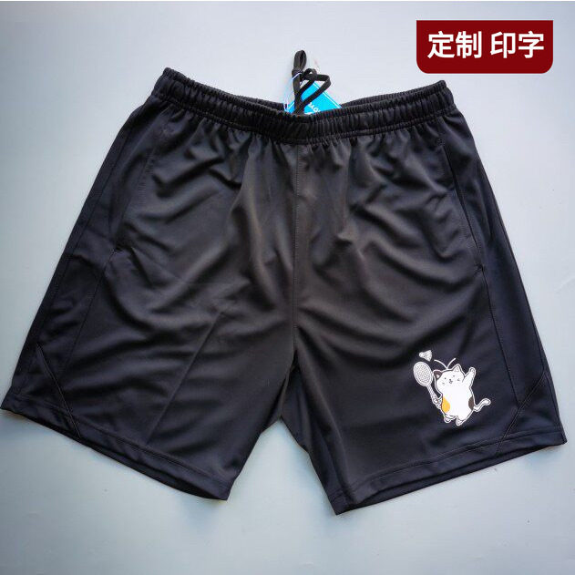 2022新款球衣速干透气吸汗运动服专业羽毛球裤短裤猫咪男女情侣款