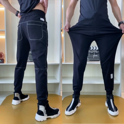 春季男士舒适百搭弹力小脚休闲裤