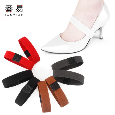 束鞋带E1zoq001-防掉跟绑带弹力松紧懒人鞋不跟脚免安装女固定高