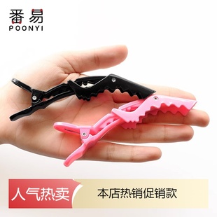 J發夾 美發發夾劉海鴨嘴鱷魚發卡側邊定位夾理發 鱷魚夾A1P80