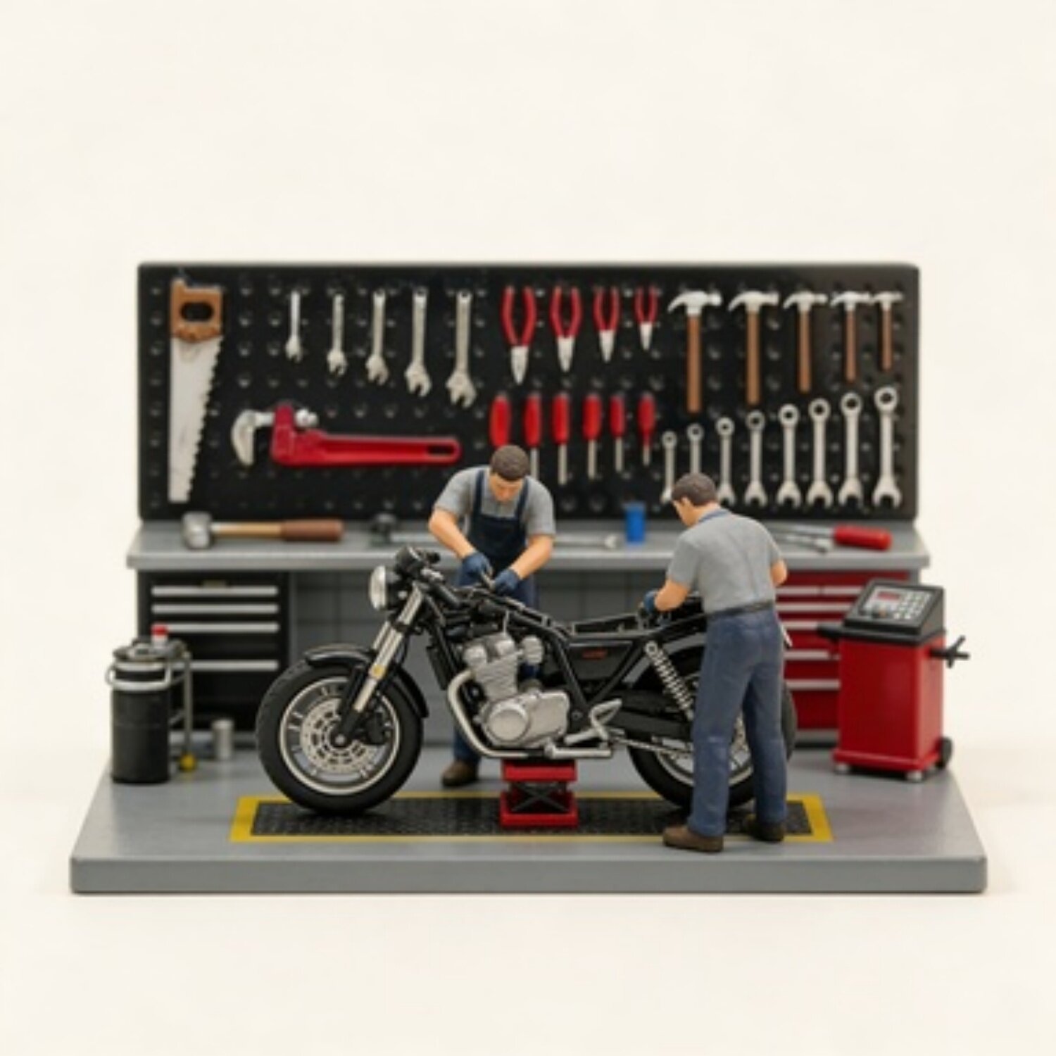 164高精度汽修工具洞洞板模型