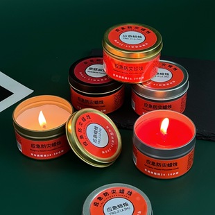 防灾应急蜡烛金罐白蜡红蜡应急家用照明蜡烛马口铁灌装 蜡烛厂