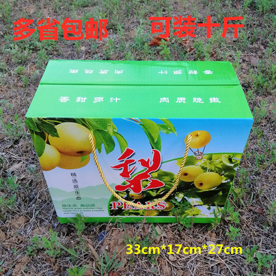 通用新款翠冠梨包装盒手提箱