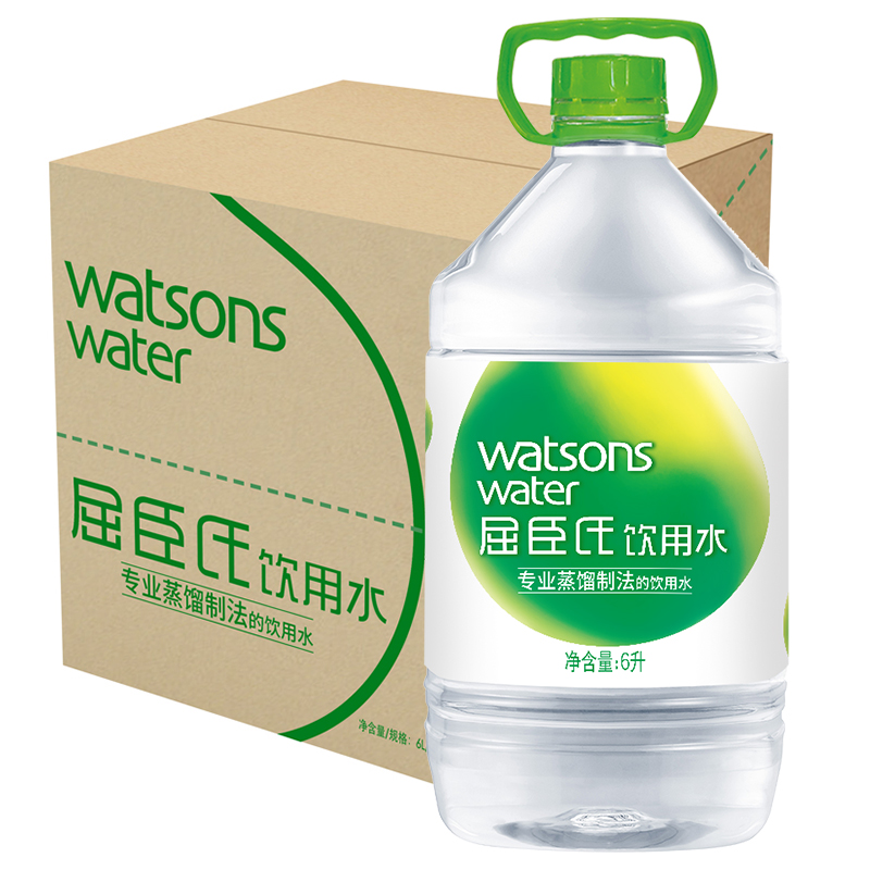 8瓶屈臣氏蒸馏水大桶包邮现货