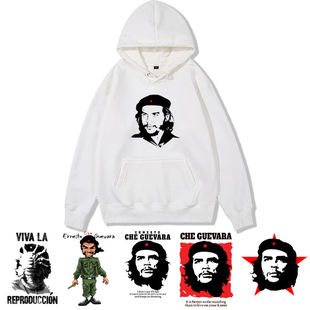 花可美切格瓦拉连帽卫衣共产主义周边长袖宽松衣服前苏联班服男