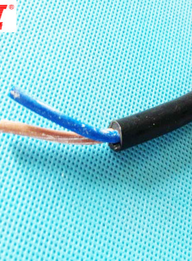 低烟无卤线 耐火阻燃 RVV2*1.0平方 电源线 控制线 信号线 现货　