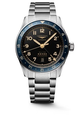 新款Longines浪琴先行者系列祖鲁时间男士机械手表L3.812.4.60.6