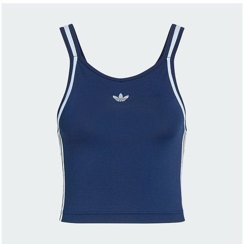 Adidas阿迪达斯三叶草修身吊带衫无袖高腰露脐装夏季女背心KY8135