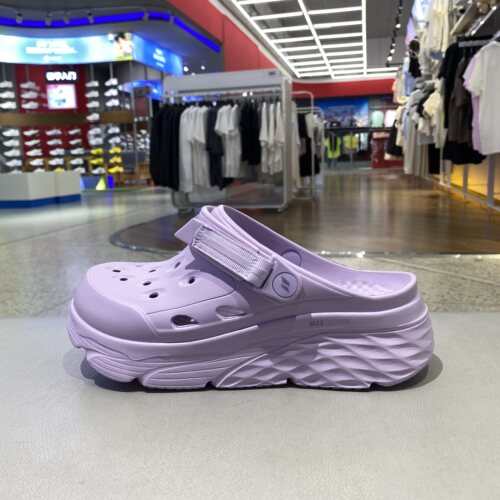 Skechers斯凯奇春夏季女休闲厚底洞洞鞋百搭外穿凉拖鞋111268-LAV
