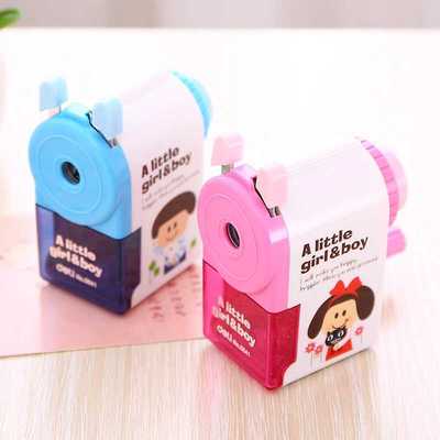 电动学生文具削笔机得力