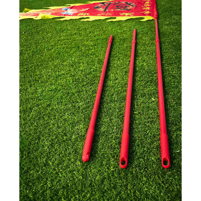 红色不锈钢伸缩旗杆2米3米4米 仿木色不锈钢伸缩旗杆战旗仿古龙旗