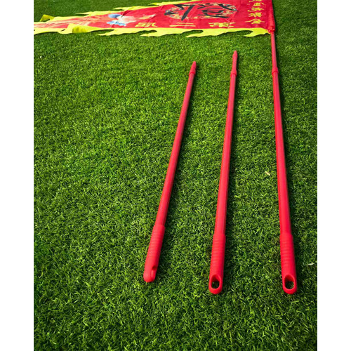 红色不锈钢伸缩旗杆2米3米4米 仿木色不锈钢伸缩旗杆战旗仿古龙旗