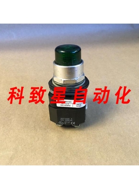 工业配件800T-PBH16G发光LED灯绿色按钮开关 120VAC