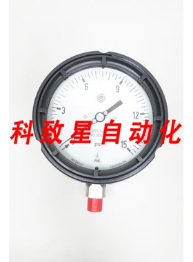 工业配件MCCONTROLS MPB/SAA AB21031 压力表 4-1/2IN 0-15PSI 1/