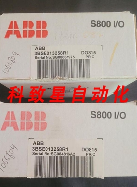 工业配件3BSE013258R1 DO815 2 X 24V 2A S800 I/O数字输出模块