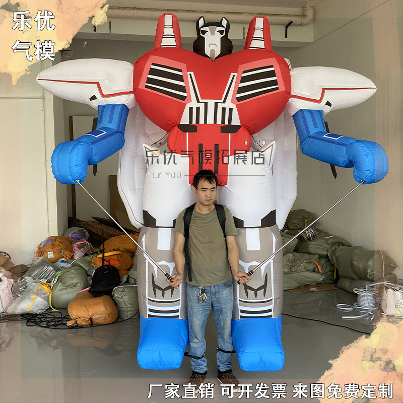 充气人背机器人变形金刚大黄蜂气模定制巡演酒吧商场引流展览道具