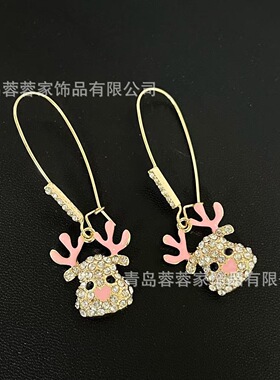 中古vintage耳饰欧美BJ甜美宫廷风夸张个性杂志款中古风耳饰高货