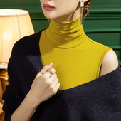 内搭女装 2026秋冬新款 T恤纯色背心 加绒修身 秋季 高领打底衫 女无袖