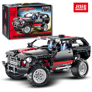 中国积木3341巡洋舰越野车科技系列汽车高难度拼装积木玩具男孩子