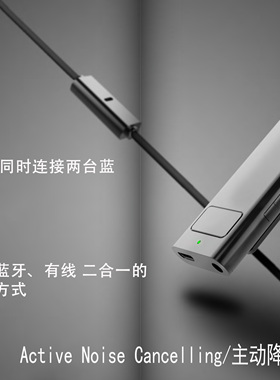 ANC主动降噪蓝牙耳机CSR8645 APTX解码有线无线二合一GEG-H5系列