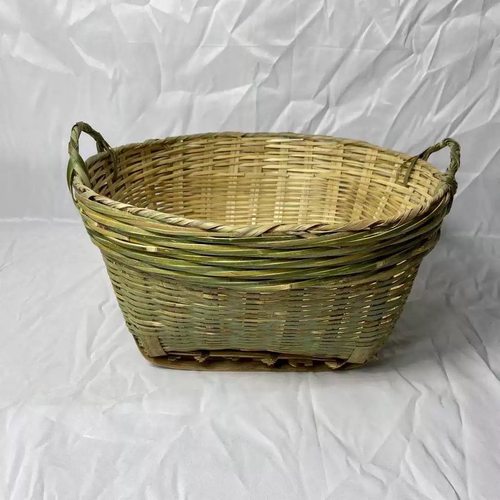 手工鸡蛋竹编提篮双把篮子