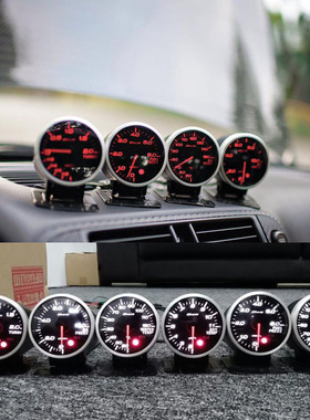 DEFI多色BF款改装仪表赛表三联涡轮水温增压油压油温转数哑光凸面