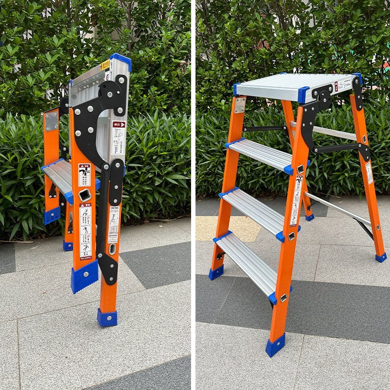 家用铝合金折叠平台马凳便携伸缩升降梯子脚手架加厚装修工程移动
