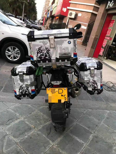 宝马G310GS原厂贴萝卜三箱贴