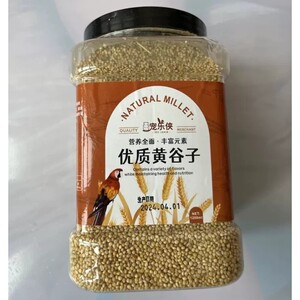 宠乐侠黄谷子带壳鸟粮虎皮牡丹玄凤中小型鹦鹉文鸟鸟粮鸟食鸟饲料