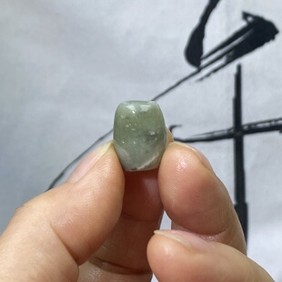 和田玉青黄口随型桶珠配饰老光工艺复古风藏式手串手编绳配珠