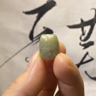 和田玉青黄口随型桶珠配饰老光工艺复古风藏式手串手链手编绳配珠