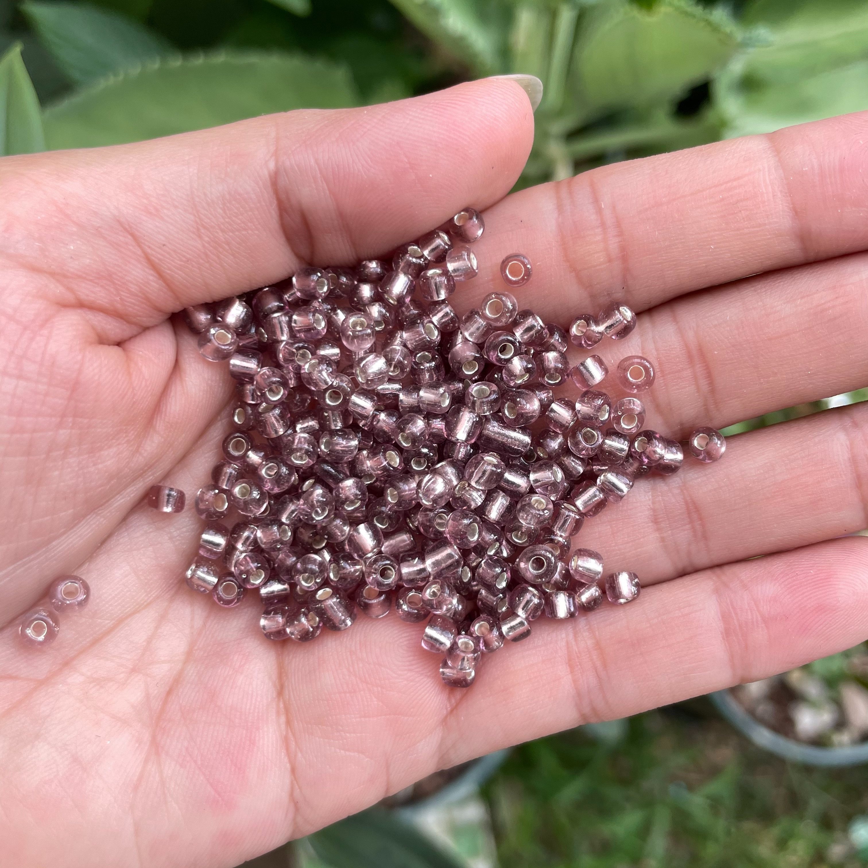 光环DIY米珠 3.6mm玻璃浅紫色银心米珠 手工串珠材料 缝衣服珠子,饰品/流行首饰/时尚饰品新,其他DIY饰品配件,淘宝优惠券,粉丝福利购,淘宝优惠卷