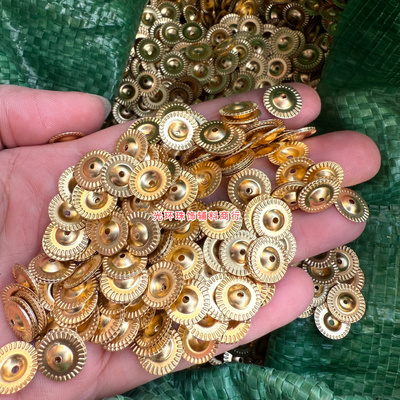 diy圆形银色仿珍珠金属片
