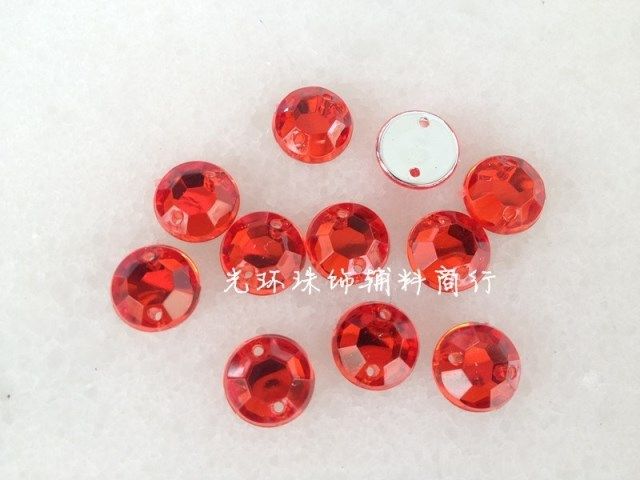 DIY手缝钻石 红色台湾钻 10mm平面双孔红色宝石 服装辅料手工材料,饰品/流行首饰/时尚饰品新,其他DIY饰品配件,淘宝优惠券,粉丝福利购,淘宝优惠卷